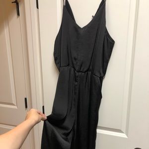 Women’s Xhilaration Black Silk Jumpsuit Never worn